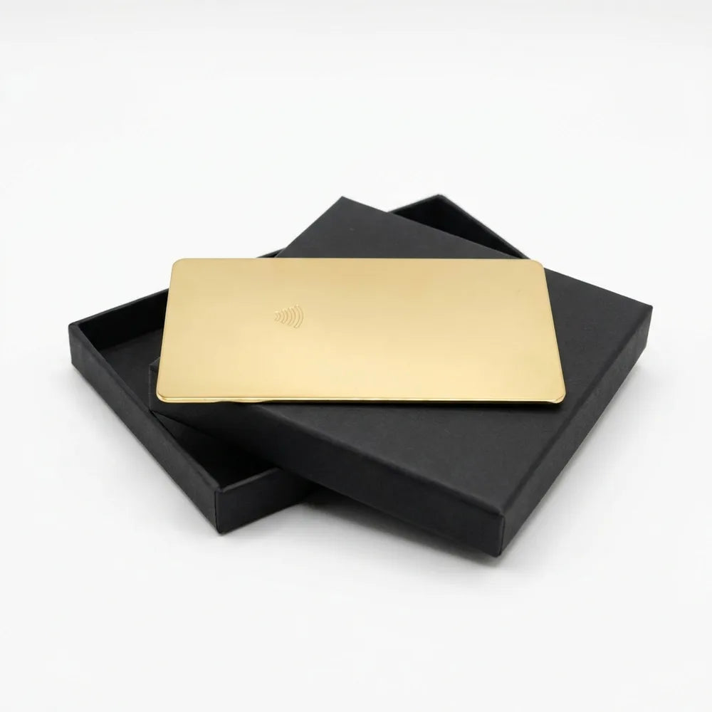 Gold-Plated Card - NFC Google review product by MustTag