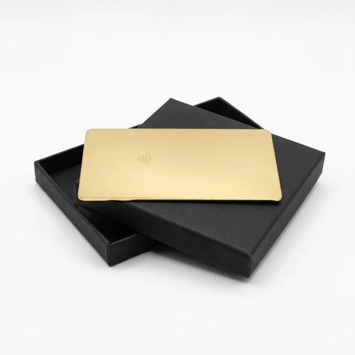 Gold-Plated Card - NFC Google review product by MustTag