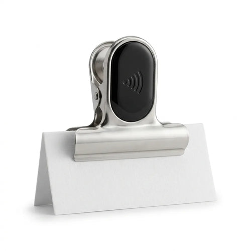Menu Clip - NFC Google review product by MustTag