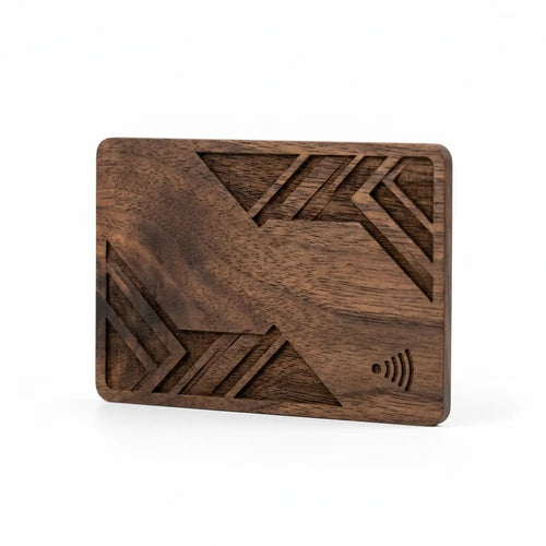 Walnut Card - NFC Google review product by MustTag